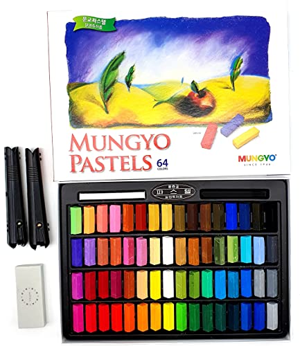 ソフトパステル Amazon.co.jp: 非毒性 Mungyo ソフトパステル64枚セット 描画材