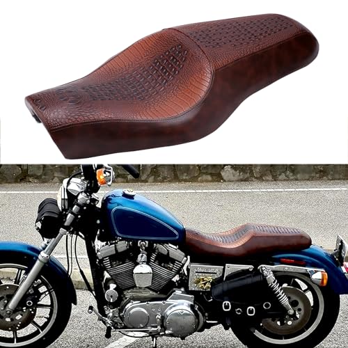 Asiento para conductor de moto Sportster con espuma de alta densidad