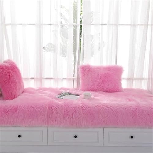 Miniatura 8 de Alfombrillas de felpa para asiento de ventana estilo bahía, fundas de sofá gruesas, fundas de asiento de banco de ventana, alfombras para sala de