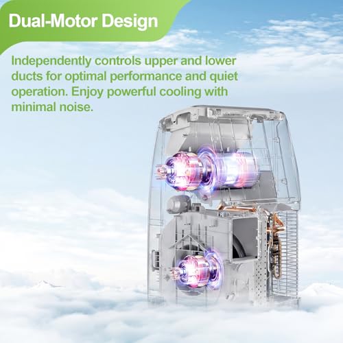 Image of Hykolity 10,000 BTU Portable Air Conditioner with Exhaust Hose, WiFi Enabled, 45dB Smart AC Unit, 5-in-1 with Cool, Fan, Dehumidifier, 24H Timer & Sleep Mode, Cools up to 450 Sq.Ft.