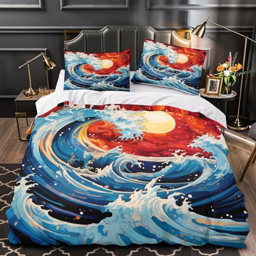 Housse de couette raie 3D hypoallergénique et ultra douce - 2