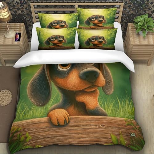 Housse de couette caniche microfibre douce hypoallergénique - 5