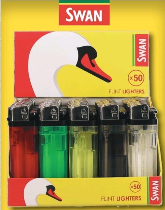 Ksp partners ltd e-commerce Swan Lighter Disposable (Random Colour) (50)