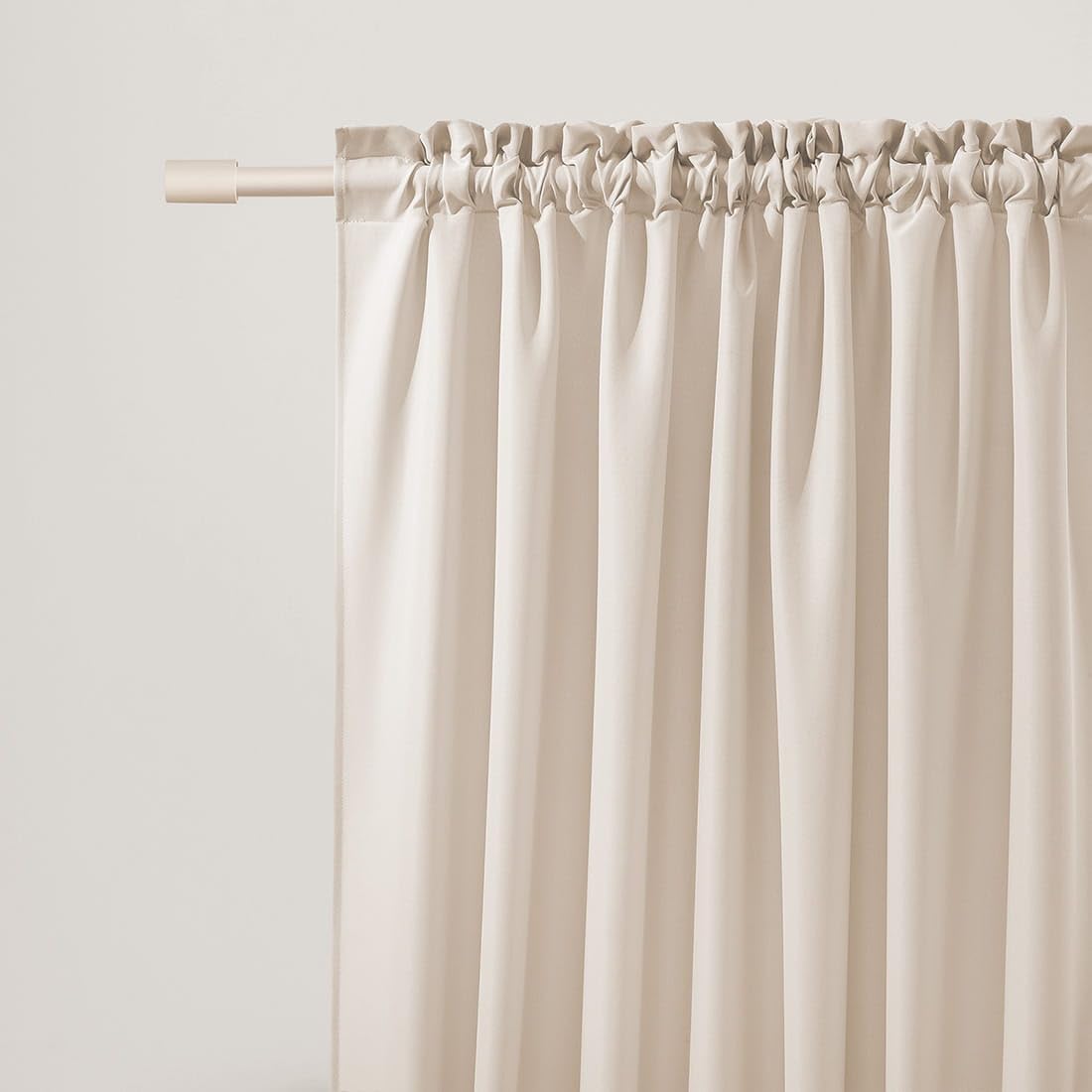 ROOM99 Laurel Curtain with Ruffle Tape, 140 x 250 cm, Width x Height Sliding Curtains, Living Room, Bedroom - Image 2