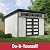 Handy Home Products Palisade 12x8 Do-it-Yourself Wooden Storage Shed with Floor