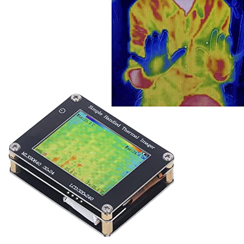 Asixxsix Cámara de Imágenes Térmicas, Cámara Térmica de Mano de Resolución de 240 X 320 con - 40 ℃ a 300 ℃ Rango de Temperatura, Pantalla de 2 Pulgadas, Cámara Infrarroja de Imágenes