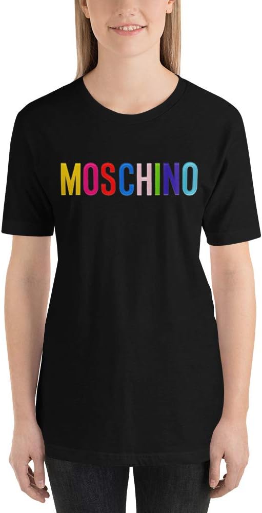 Moschino Shirt, Love Moschino for Men and Women, Gift for Valentines T-Shirt Black