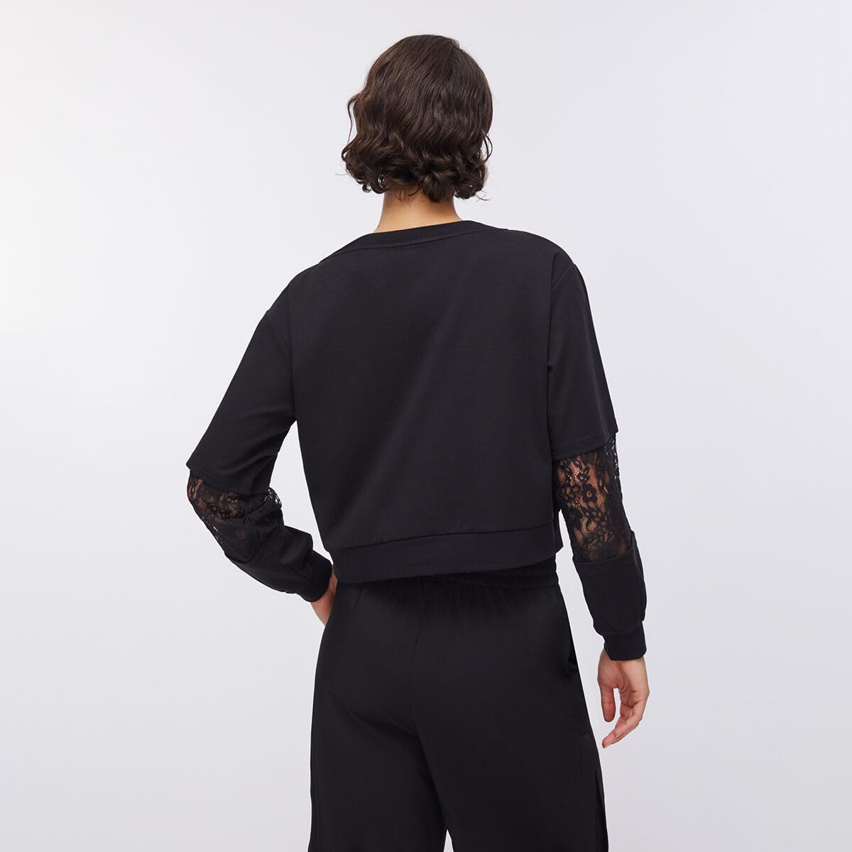 Liu Jo Felpa con Inserti in Pizzo