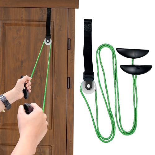 Image of AARAM Shoulder Pulley with Rope & Door Strap | Physiotherapy Exercise Kit for Frozen Shoulder, Rotator Cuff & Paralysis Recovery | Smooth Action Pulley for ROM & Strengthening Exercise