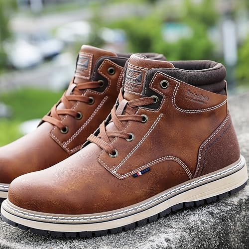 Image of ARRIGO BELLO Mens Winter Boots Snow Shoes Casual Booties US Size 8-12 | Warm Fur Lined,Mesh Lined,Non-slip,Breathable,Durable,Outdoor,Ankle Boot,Comfortable,Removable Insole