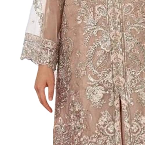 Image of Women's Net Multicolor Heavy Embroidery & Sequin Work Designer Stitched Salwar Suit