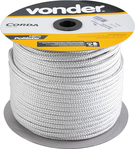 Corda Multifilamento Trançada, 10 x 147 M, Branca, Vonder VDO2939