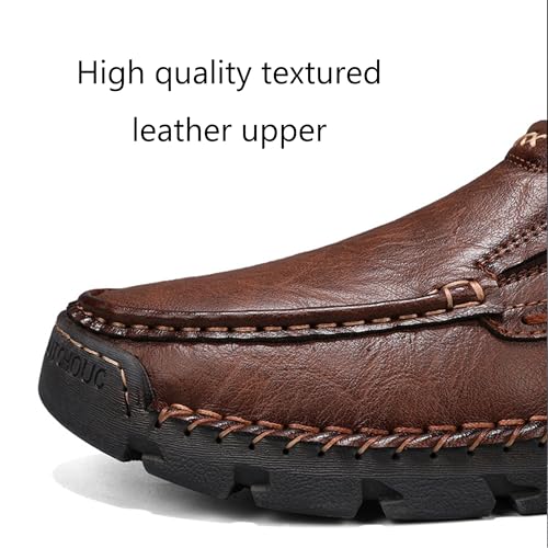 Mens Casual Dress Loafers Shoes Breathable Fashion Sneakers Oxford Slip-on Lace up Soft Walking Office Work Driving Shoes2