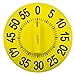 Produktbild TimeTEX Tafel-Zeitdauer-Uhr "XL Ziffern" magnetisch gelb - Durchmesser 20 cm - roter Zeiger - läuft ohne Batterien - 62638