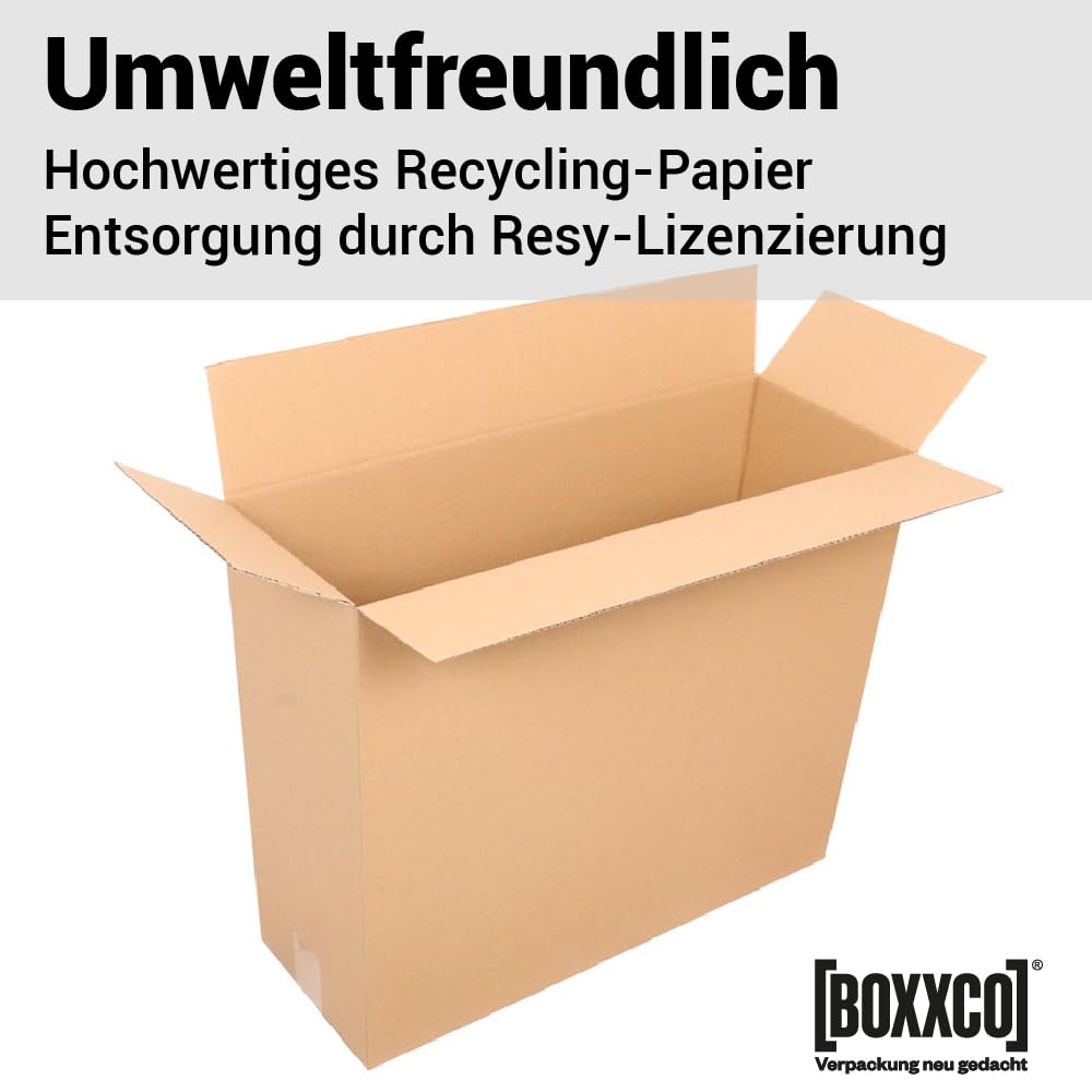 60 Stück 1-wellige Faltkartons 550x200x450 mm
