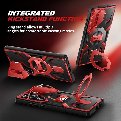 Image of TONGATE for Samsung Galaxy S26 Ultra Case with Magnetic Stand, Red
