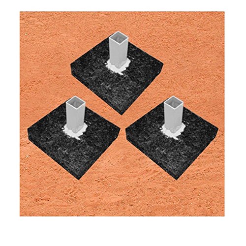 Baseball Bases Anchor Foundation by Makers Inc, Set of 3