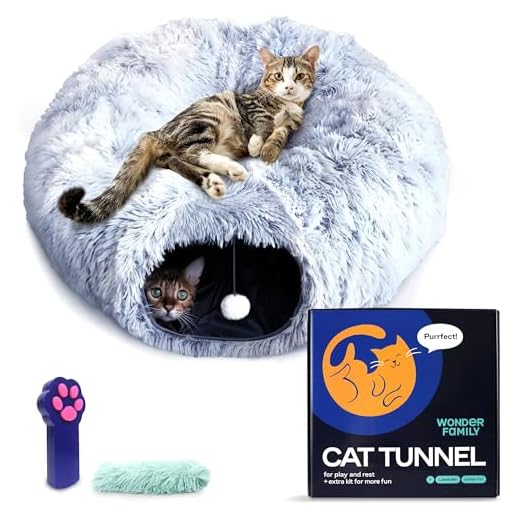 XL Cat Tunnel Bed for Indoor Cats