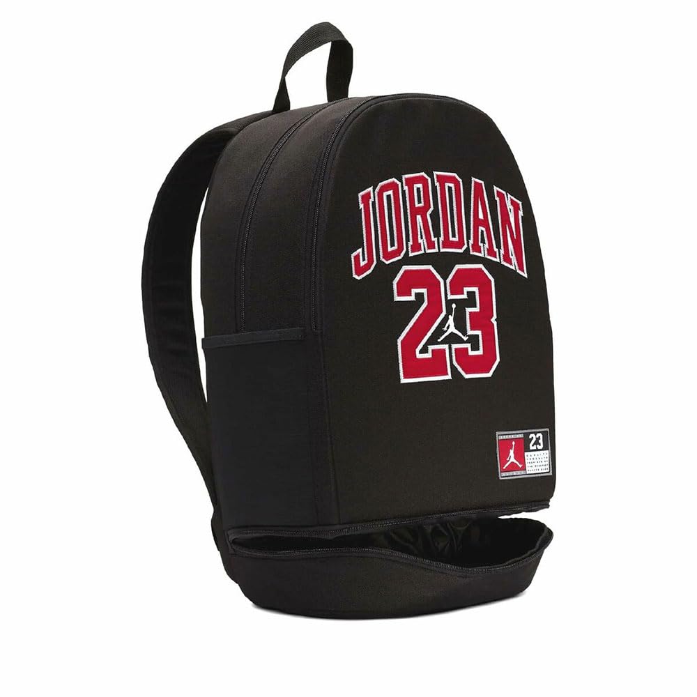 jordan black and red backpack
