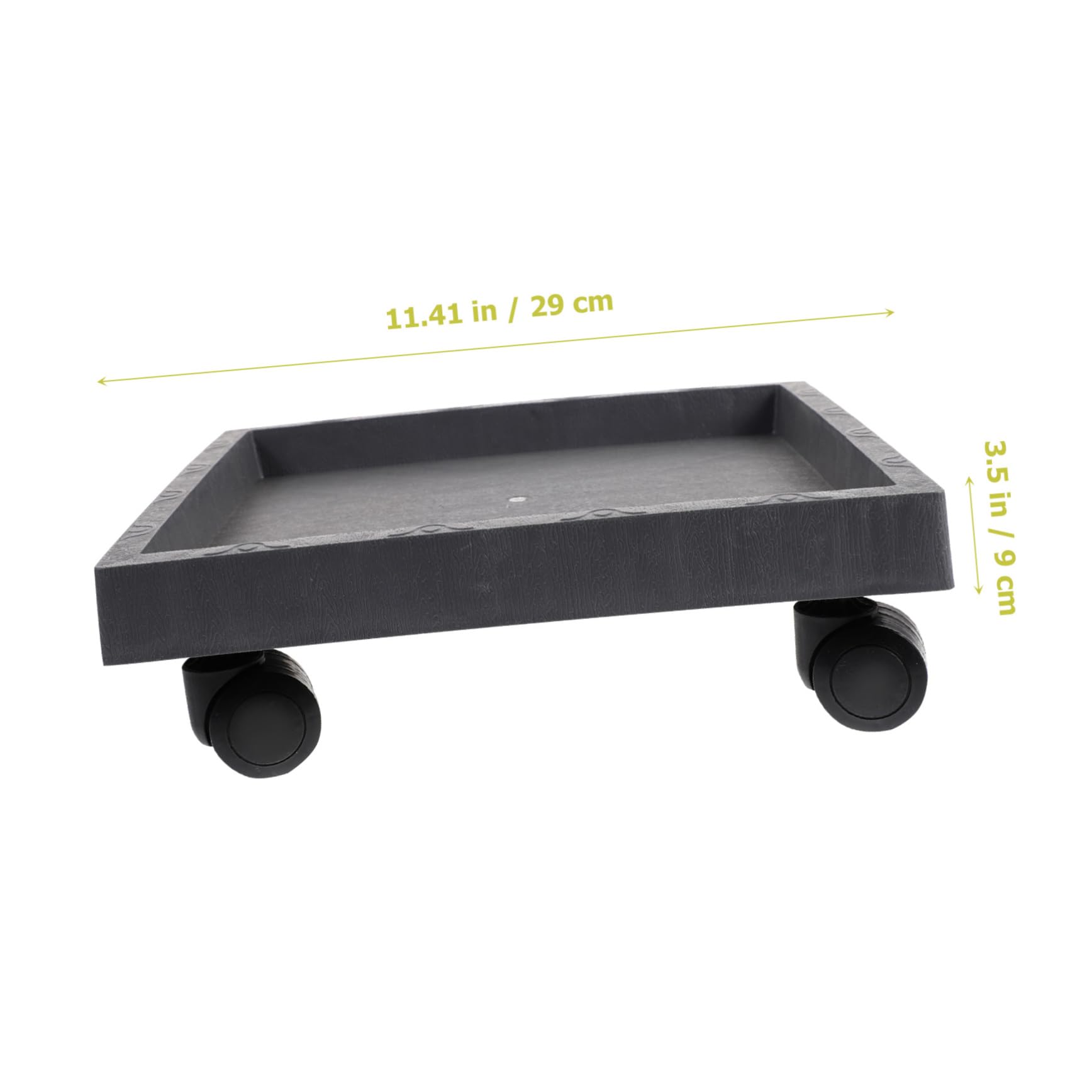 TOPBATHY Plateau Carré en Métal Plateau en Métal Plantes D'Extérieur Parterres De Fleurs en Plein Air Porte-Éponge Chariot sur Roues Porte-Éponge pour Évier Roulette