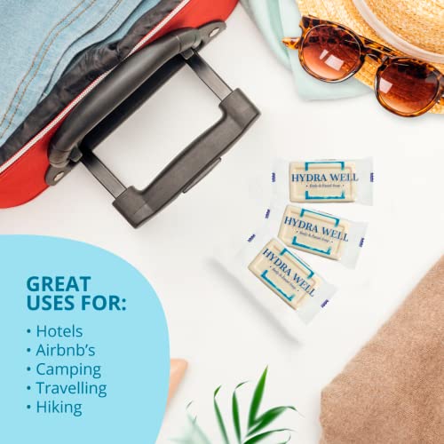 Hydra Well Bulk Soaps 0.85 Oz, 50 Pack Hotel Travel Size Mini Individually Wrapped Bars Small Bulk Toiletries For Guest Bathroom, Vacation Rentals, Airbnb, Vrbo, Charity Donations #TOP2