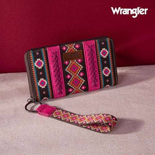 Image of X Wrangler Wristlet Western Wallet Boho Aztec Credit Card Holder for Women