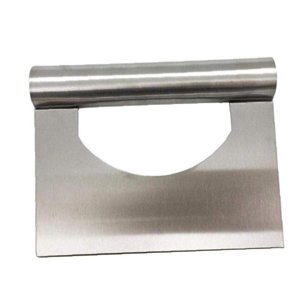 Tossper 1Pc Stainless Steel Pastry Scraper, Dough Cutter For Bread Pizza Dough Multipurpose Kitchen Utensil