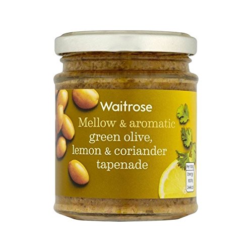 Pasta De Aceitunas Verde Limón Y Cilantro Waitrose 165G - Paquete de 6