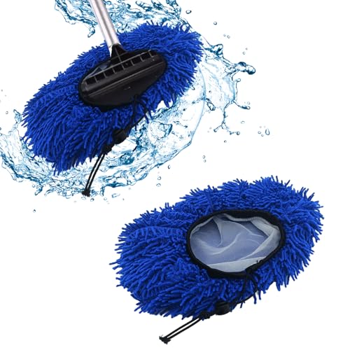 Axvxby Ensemble de brosses de lavage de voiture bleues - Brosse de lavage portable - Nettoyage de capot de voiture - Kit de brosses de nettoyage ultra douces