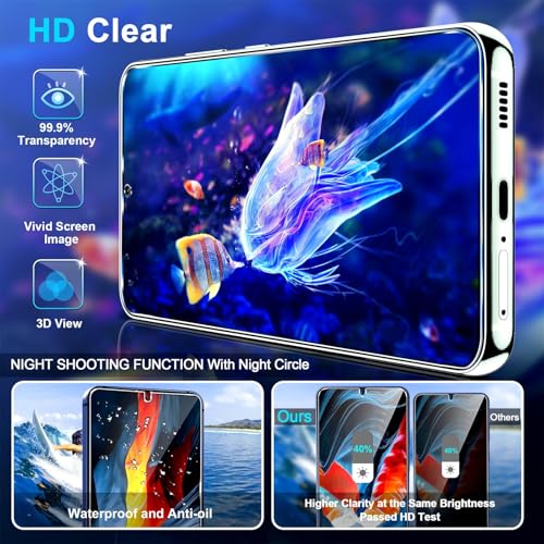 Image of firtstnow 3 Pack Privacy Screen Protector for Samsung Galaxy S26 Plus Tempered Glass + 2 Pack Camera Lens Protector, True 25Anti Spy, 9H+ Hardness, Fingerprint Unlock, Case Friendly Bubble-Free 6.7Inch