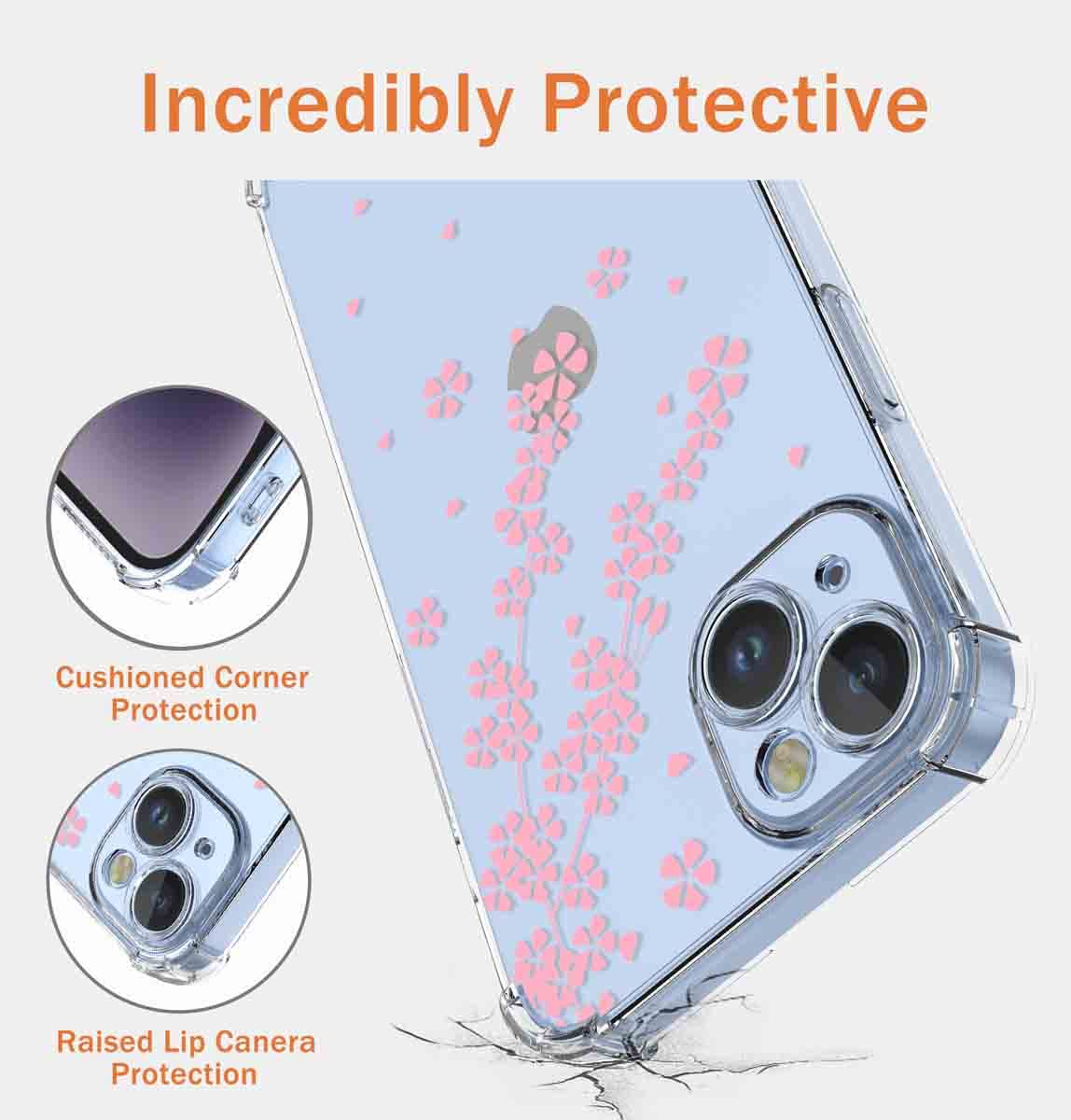 DESSEN Cover Per Motorola Moto E13 - Custodia TPU Trasparente Con Cornice Colorata Viola, Antiscivolo E Ricarica Wireless