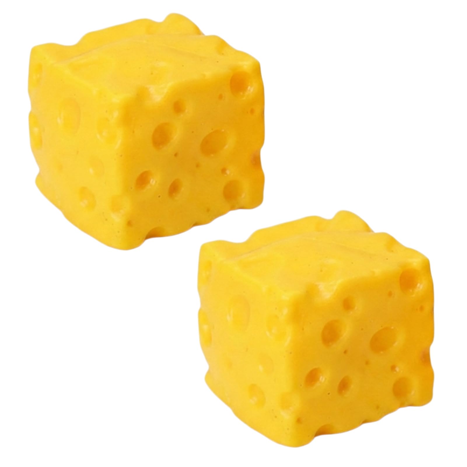 GCNWW Cheese Squishy Fidget Toys Combo, 2Pcs (5x5cm) Mini Stress Relief Squishy Cubes Reusable Sensory Toys for Daily Relaxation and Focus The for Sensory Toy Enthusiasts