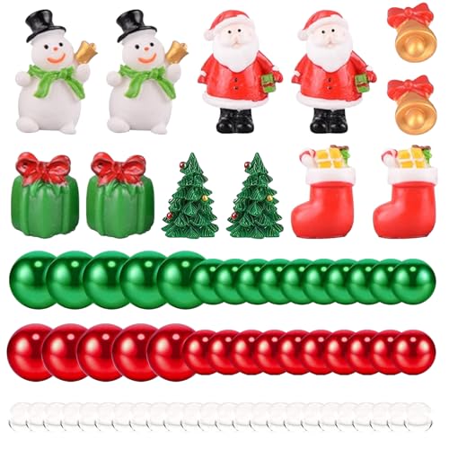 Relleno navideño para jarrones y perlas flotantes decorativas para centros de mesa