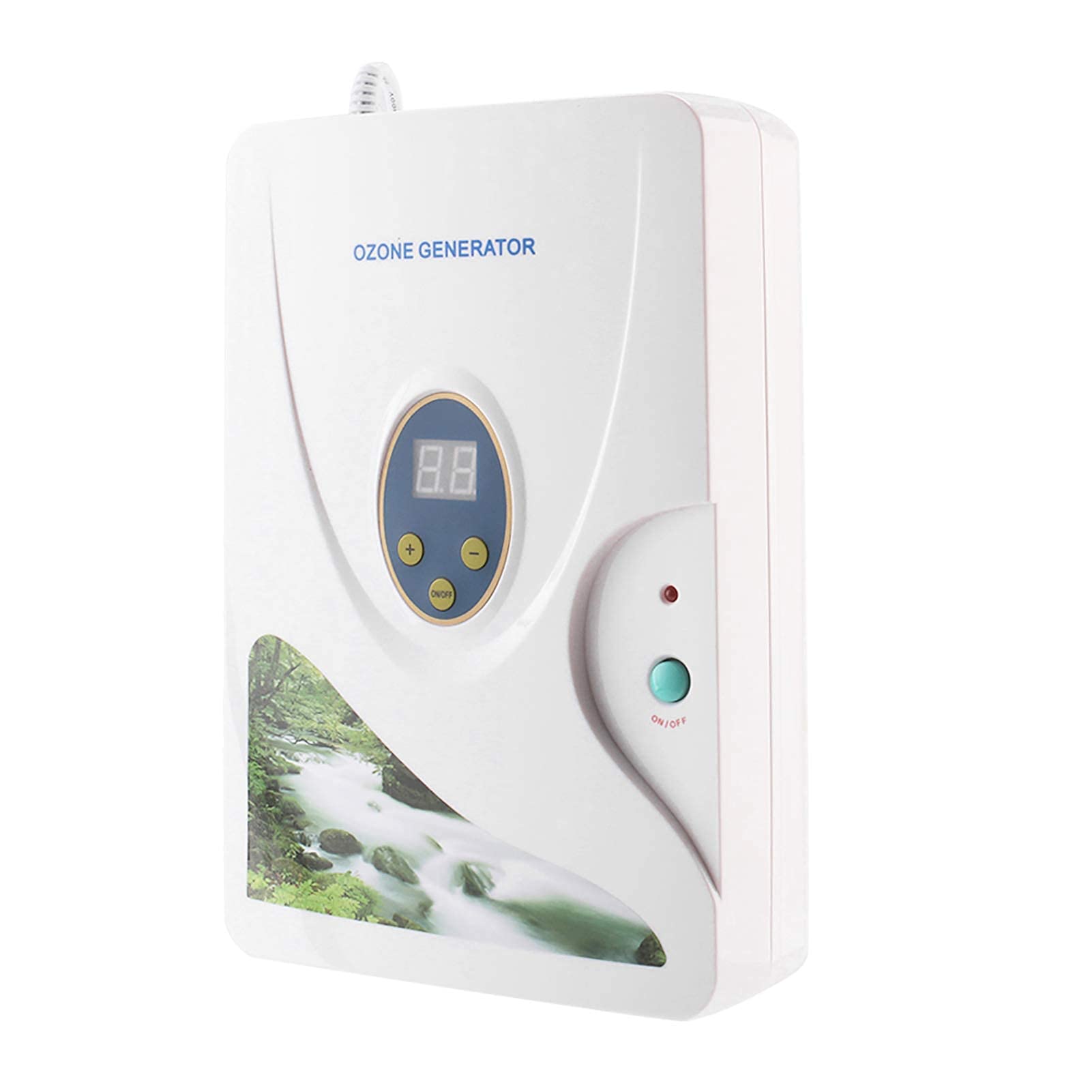Ejoyous Generatore di Ozono Ozonizzatore Purificatore d'Aria, Ruota del Generatore Timer Purificatore d'Aria Sala Olio Carne Vegetale per Acqua Aria Fresca Purificare 600 MG/h 220 V
