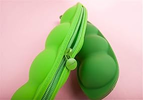 Amazon.co.jp: gannbarou ペンケース かわいい えだまめ 枝豆 エンドウ