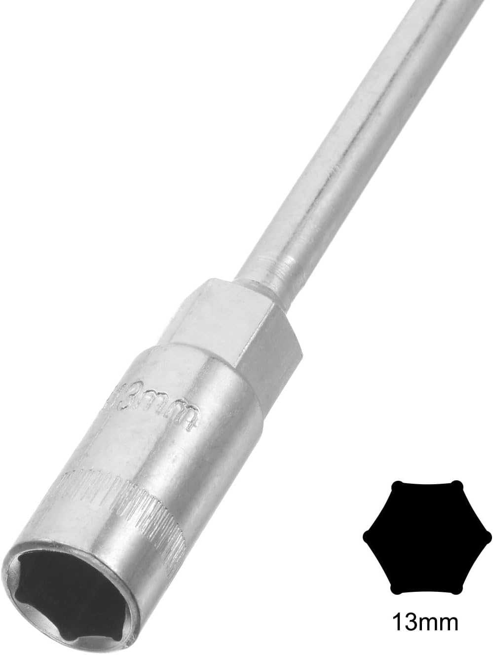 sourcing map Yellow Rubber Coated T Handle 13mm Hex Hexagon Socket Wrench Spanner Tool, a24011300ux0871