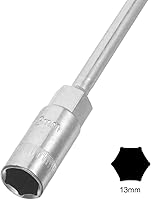 Vista 3 de uxcell Herramienta de llave hexagonal hexagonal con mango en T de goma amarilla de 0.512 in