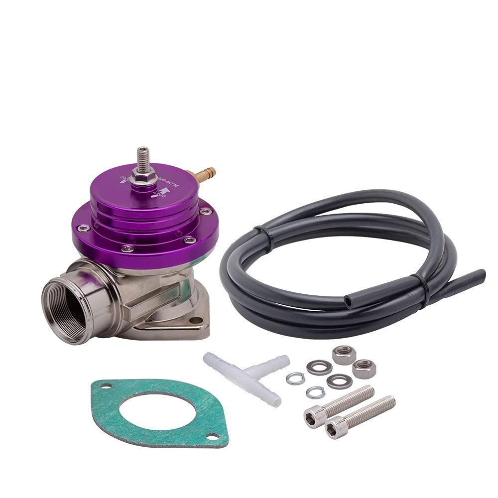 Zawór Blow Off, Turbo Blow Off Valve uniwersalny nowy typ S Turbo Blow-Off-zawór regulowany 25 psi BOV. Adapter do zrzutu bąbelków / Blow-A