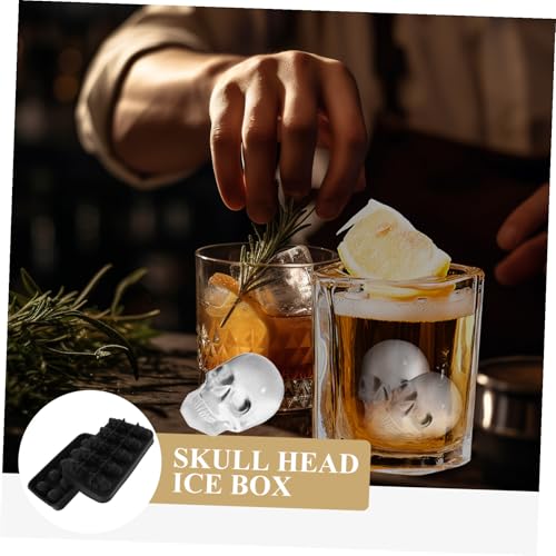 Molde de cubitos de hielo con forma de calavera miniatura 7