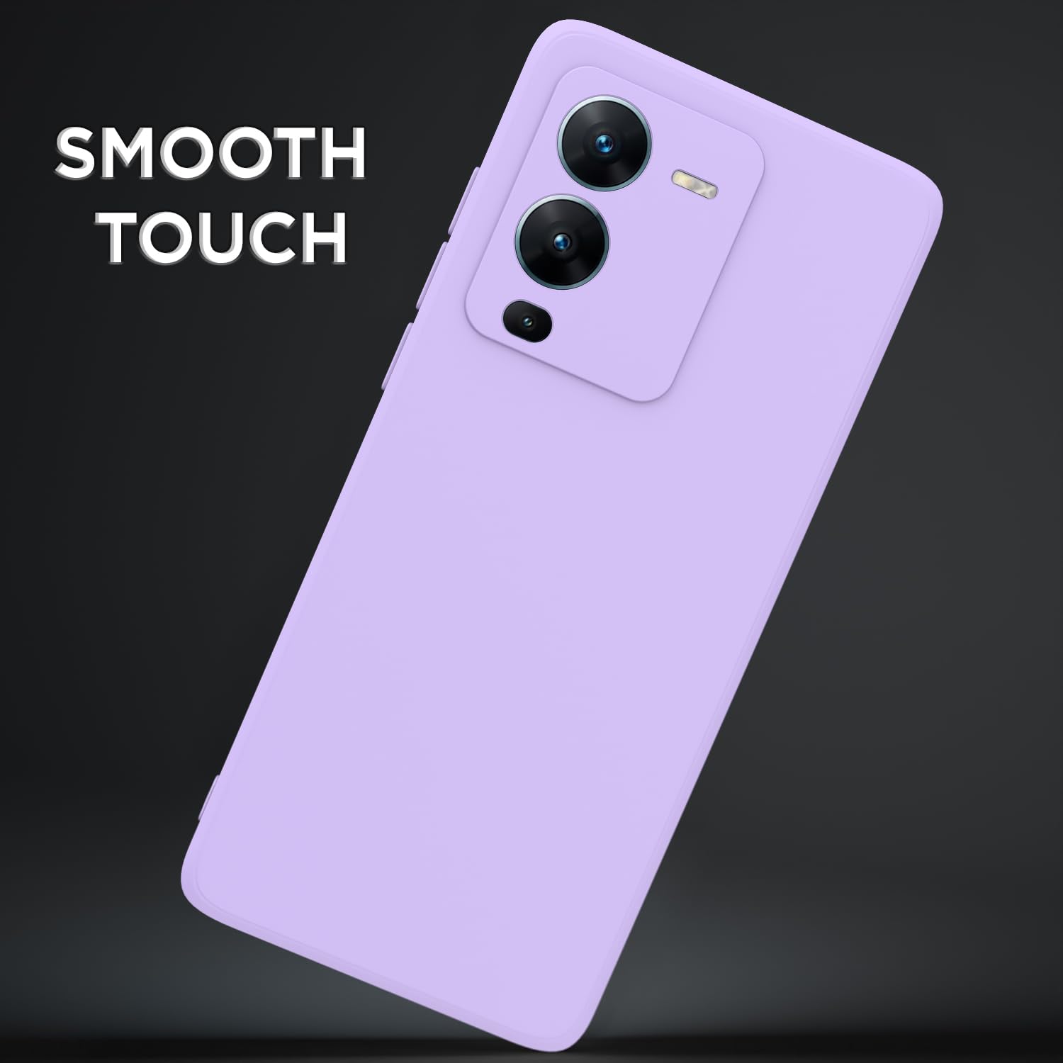 Vivo V25 Pro Case - Purple Silicone Bumper -7 Vivo V25 Pro Case - Purple Silicone Bumper -7