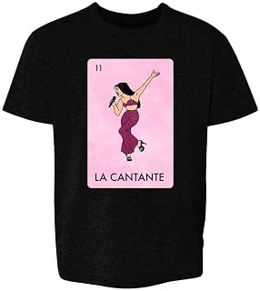 Pop Threads La Cantante Singer Mexican Lottery Funny Parody Tejano Music Youth Kids Girl Boy T-Shirt