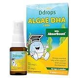 Ddrops Baby Algae DHA + ARA - 30 Sprays - Omega Essential Fatty Acids Support...