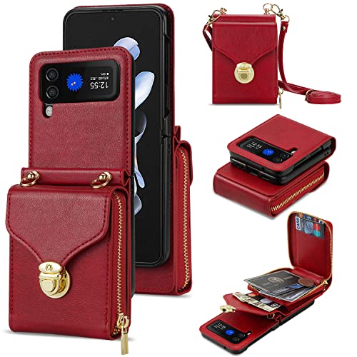 Étui Samsung Galaxy Z Flip 3 coque cuir avec support pour vos sorties et soirées citadines