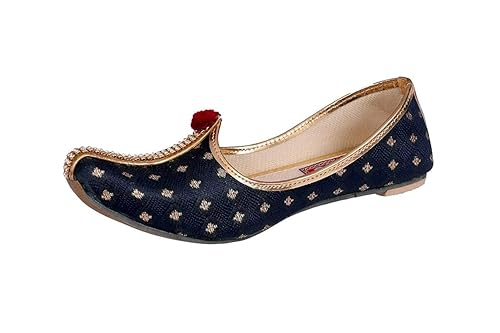 SHAHI PUNJABI FOOTWEAR Boys Designer Jutti/Mojari for Kids Ethnic Footwear Black (SPF-2000)