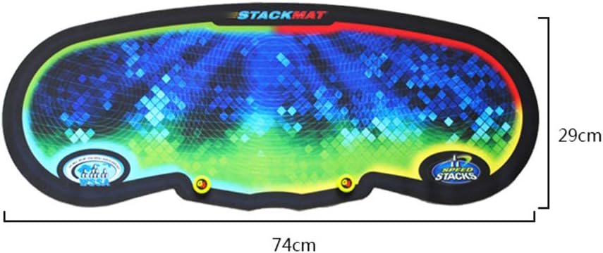 Speed Stacking Mats, Magic Square Speed Stack Cup Special Pad, Big Cushion Natural Rubber Cloth, Non-Slip Bottom Surface,A