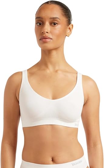 Boody -Seamfree Crop Bra -Seamless Bralette -No Padding, Clips, Fastenings, Wires -Bamboo Viscose -Low-Medium Support Pull-On