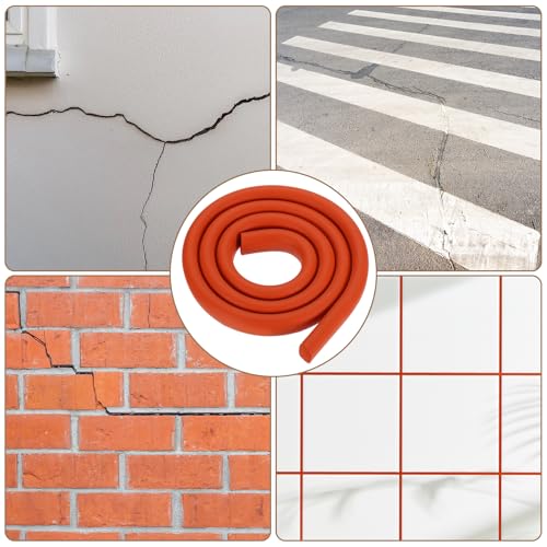 uxcell 6.56 ft Foam Backer Rod, 0.39" x 0.59" D-Shaped Solid Joint Filler, Foam Seal Strips for Caulk Saver, Rope Caulk Cement Crack Filler, Red by uxcell - Used condition - Image 6