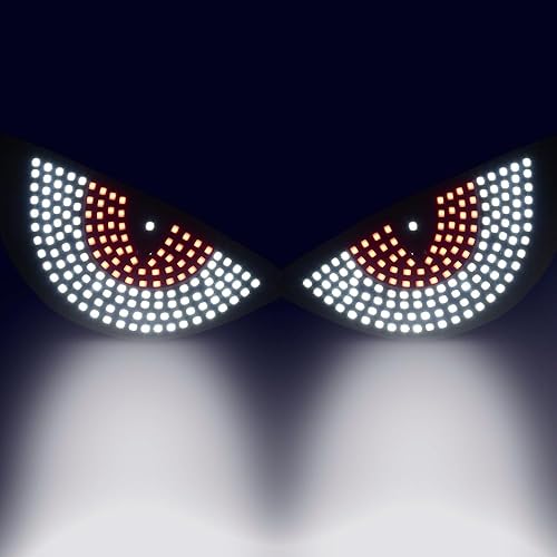 AuMoHall Devil Eyes LED Lights for Car Windshield Rear Window, Funny Eyes Sign L