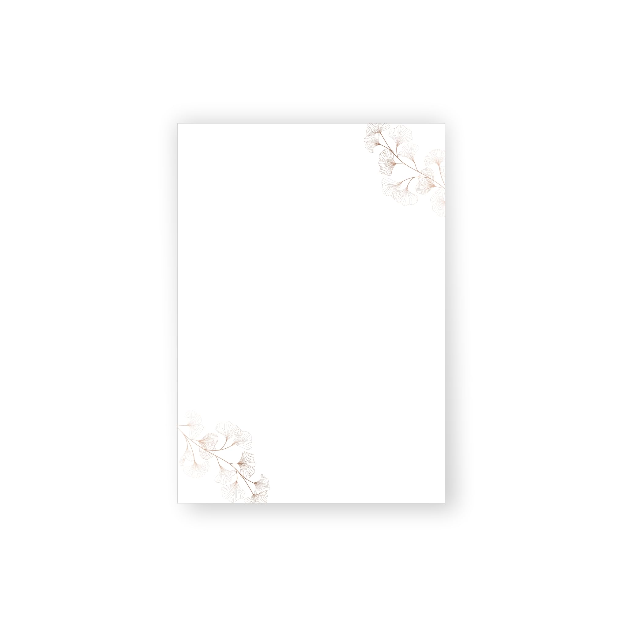 Papier listowy Ginkgo DIN A5 I zestaw papeterii listowych/kopert