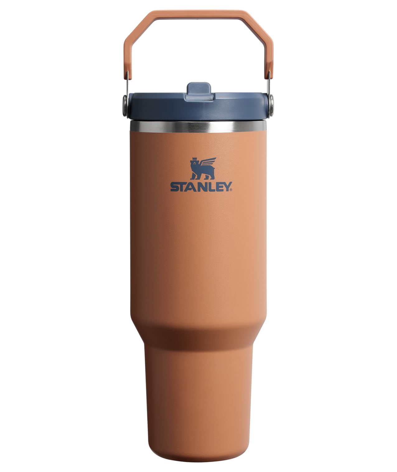 STANLEY IceFlow 2.0 Flip Straw Tumbler, 40 oz, Toast | Easy Carry Handle | Twist On Lid and Flip Up Straw | Leak Resistant Water Bottle | Insulated Stainless Steel | BPA-Free